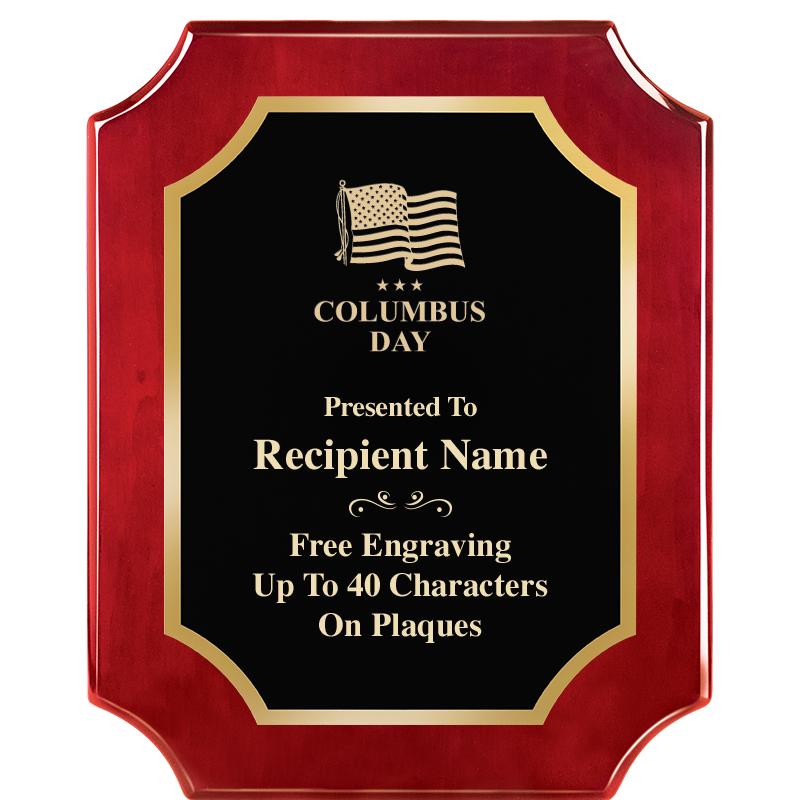 8"X10"SCALLOPED ROSEWOOD PLQ