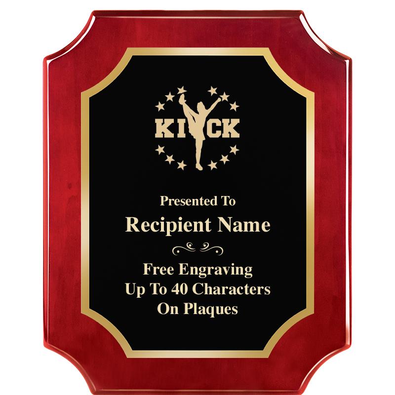 8"X10"SCALLOPED ROSEWOOD PLQ