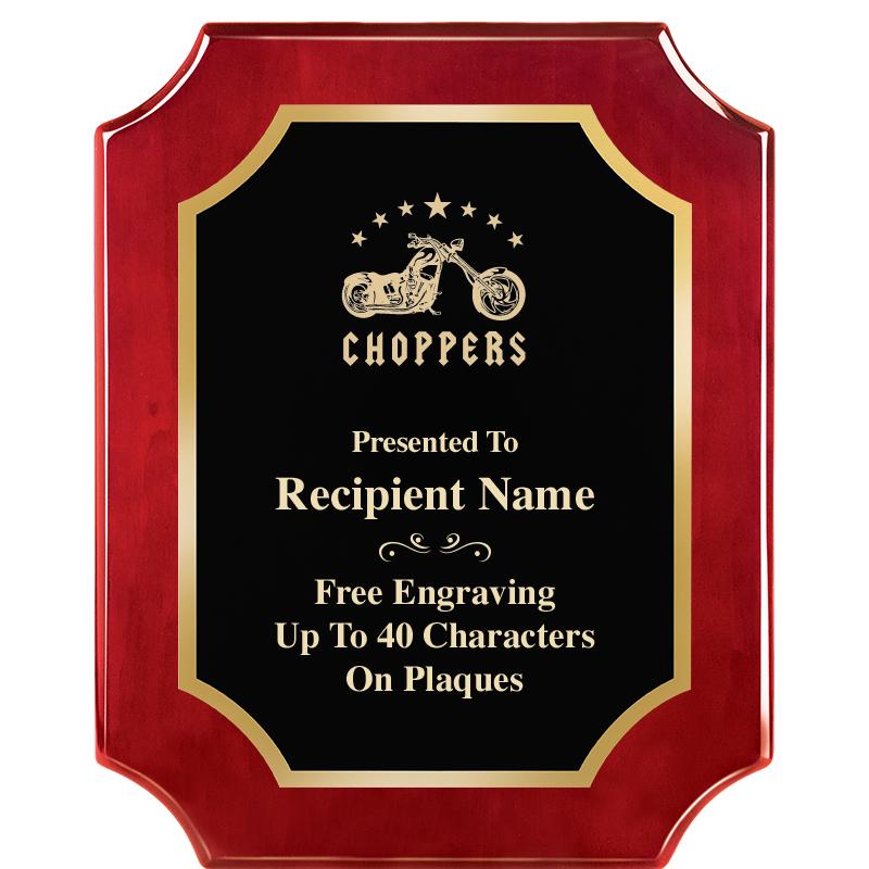 8"X10"SCALLOPED ROSEWOOD PLQ