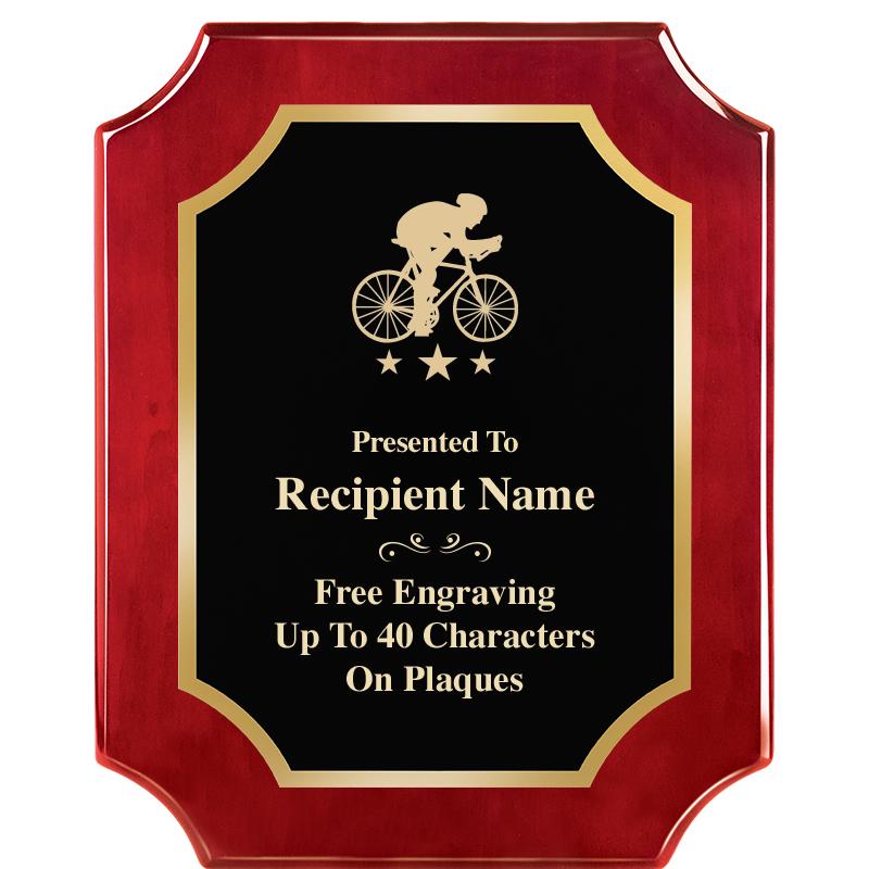 8"X10"SCALLOPED ROSEWOOD PLQ