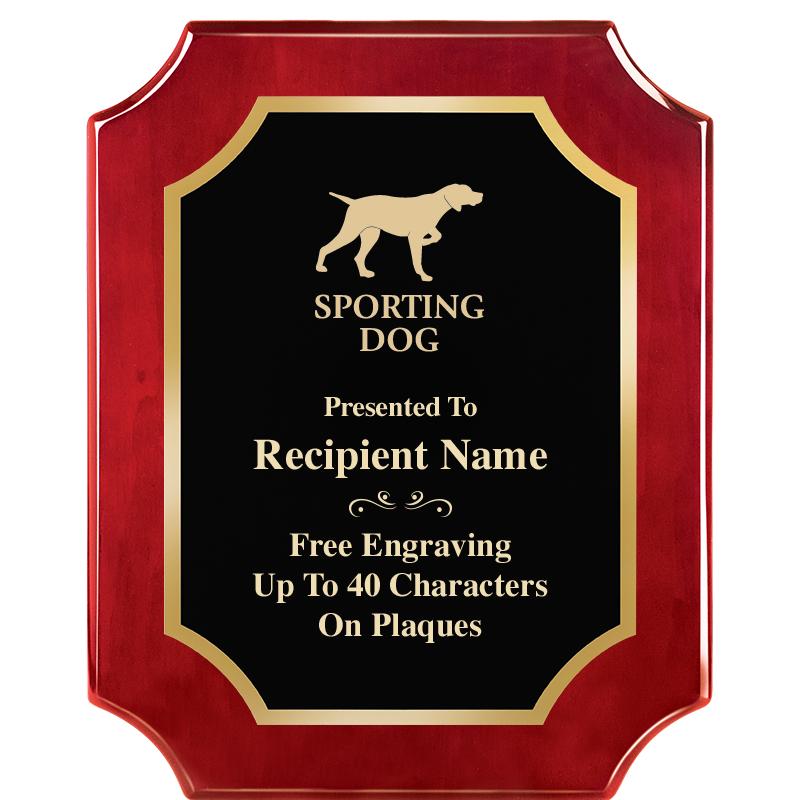 8"X10"SCALLOPED ROSEWOOD PLQ