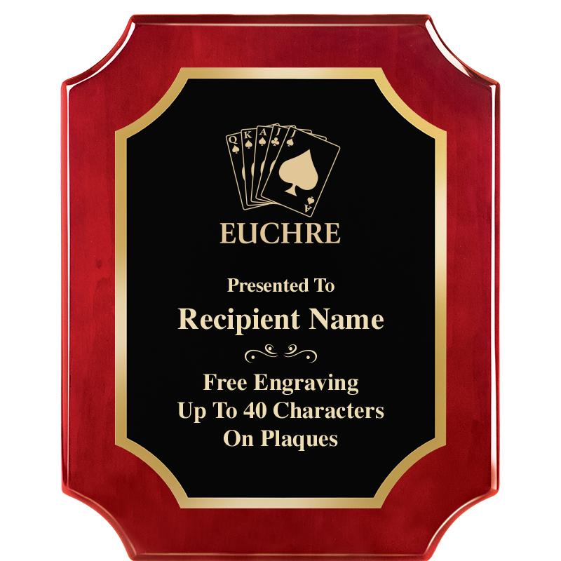 8"X10"SCALLOPED ROSEWOOD PLQ