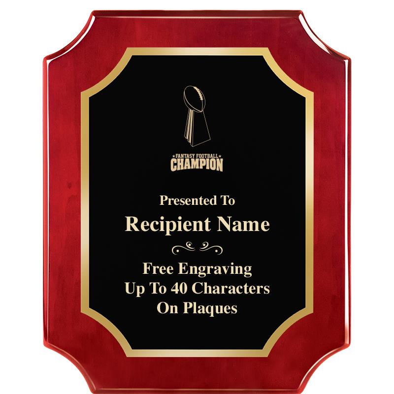 8"X10"SCALLOPED ROSEWOOD PLQ