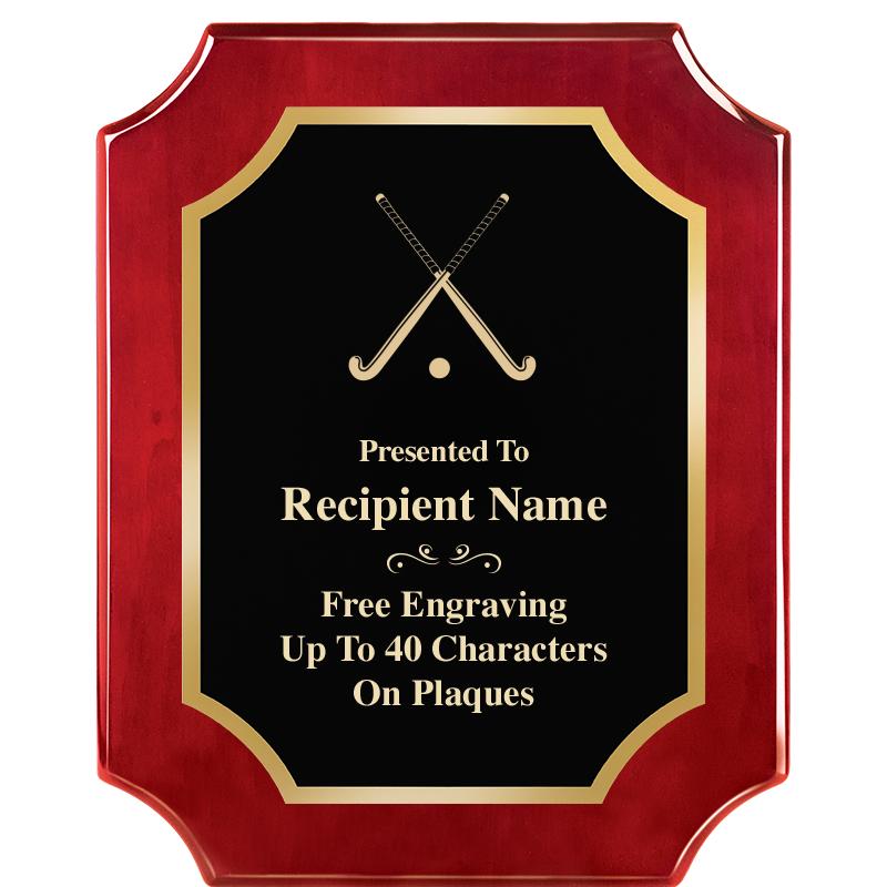 8"X10"SCALLOPED ROSEWOOD PLQ