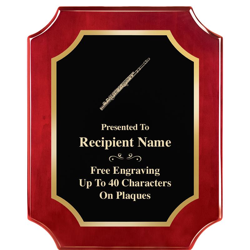 8"X10"SCALLOPED ROSEWOOD PLQ