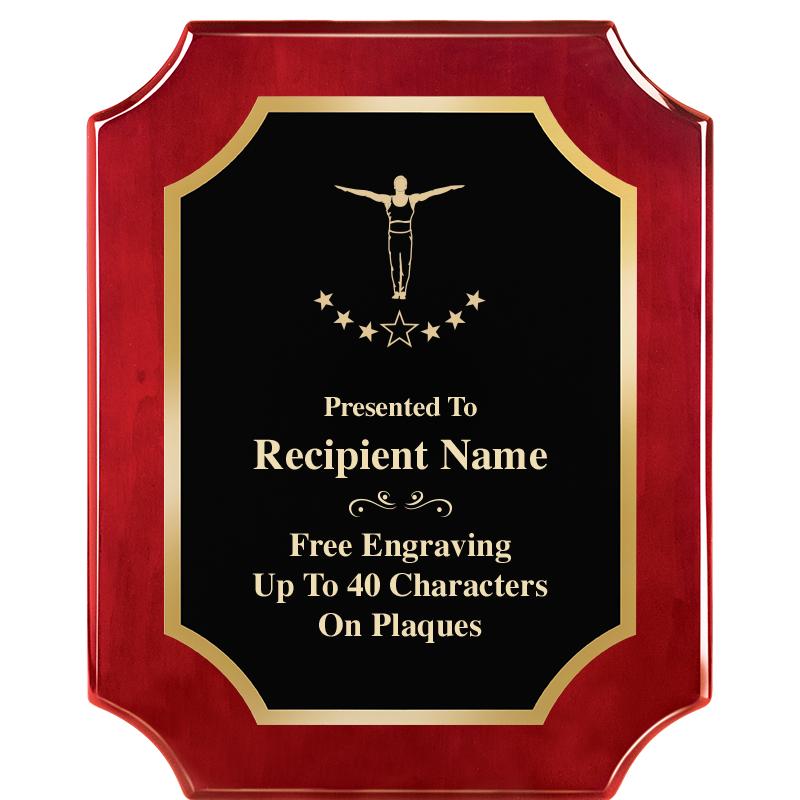 8"X10"SCALLOPED ROSEWOOD PLQ