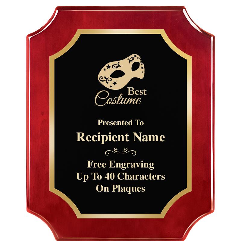 8"X10"SCALLOPED ROSEWOOD PLQ