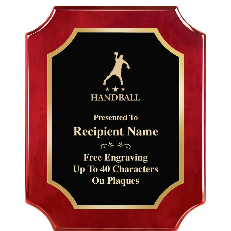 8"X10"SCALLOPED ROSEWOOD PLQ