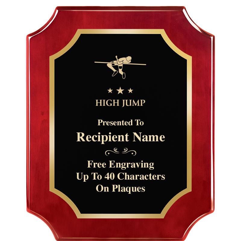 8"X10"SCALLOPED ROSEWOOD PLQ