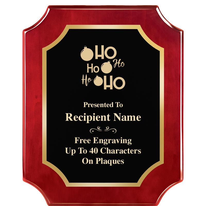 8"X10"SCALLOPED ROSEWOOD PLQ