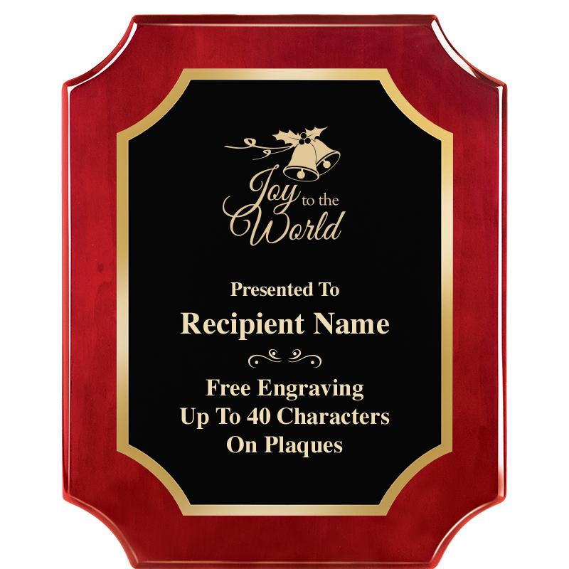 8"X10"SCALLOPED ROSEWOOD PLQ