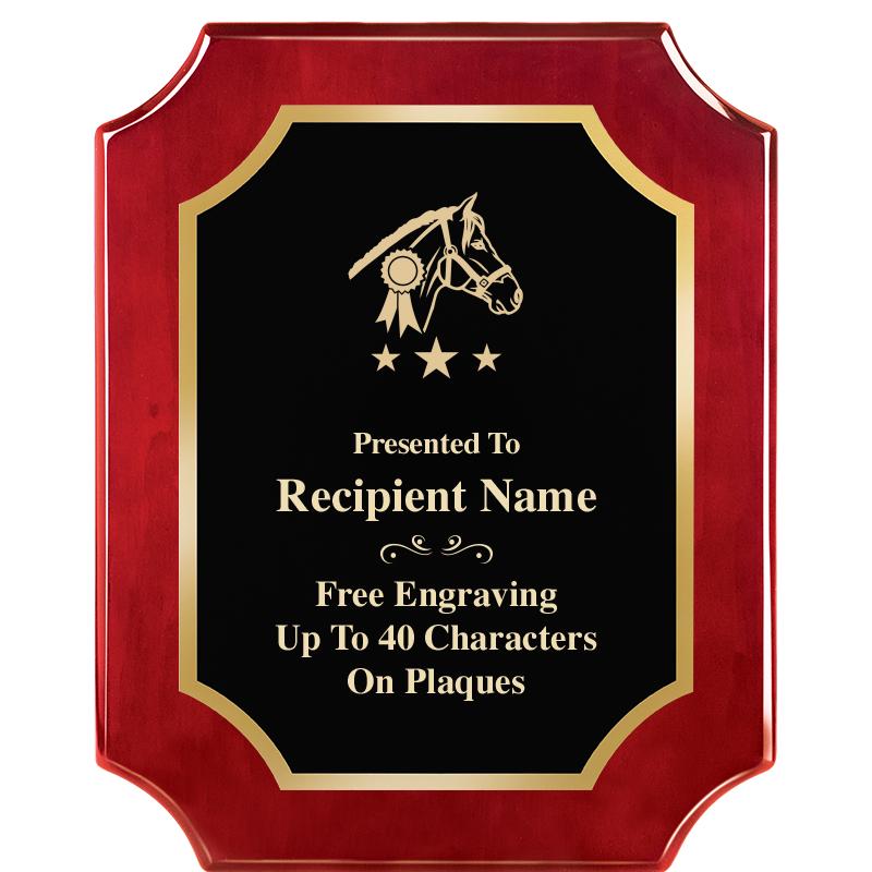 8"X10"SCALLOPED ROSEWOOD PLQ