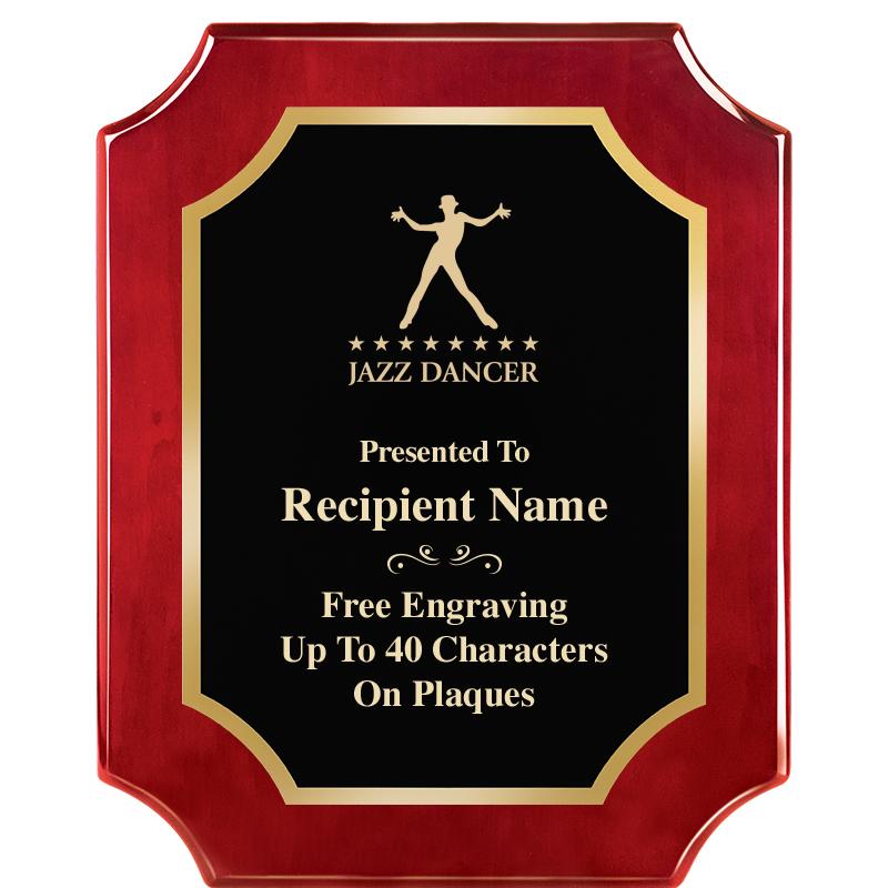 8"X10"SCALLOPED ROSEWOOD PLQ