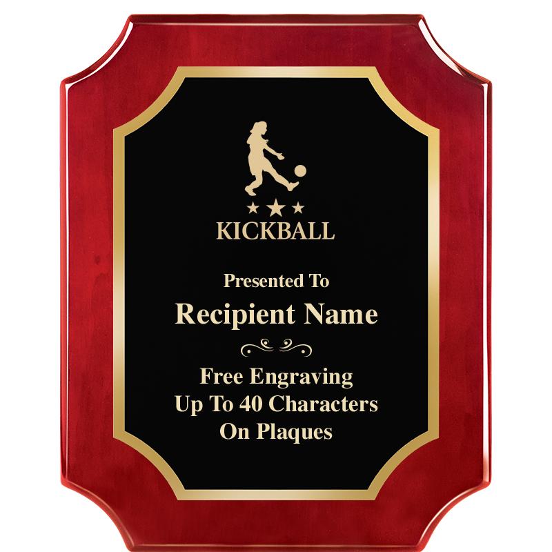 8"X10"SCALLOPED ROSEWOOD PLQ