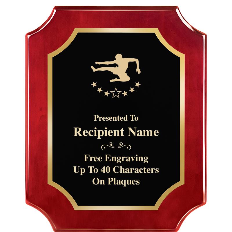 8"X10"SCALLOPED ROSEWOOD PLQ