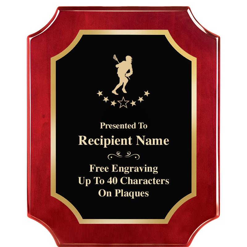 8"X10"SCALLOPED ROSEWOOD PLQ