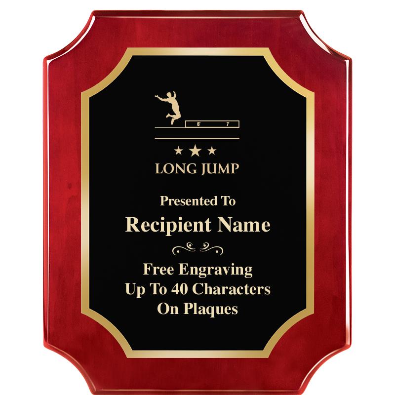 8"X10"SCALLOPED ROSEWOOD PLQ