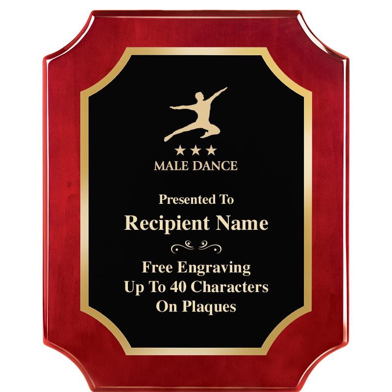 8"X10"SCALLOPED ROSEWOOD PLQ