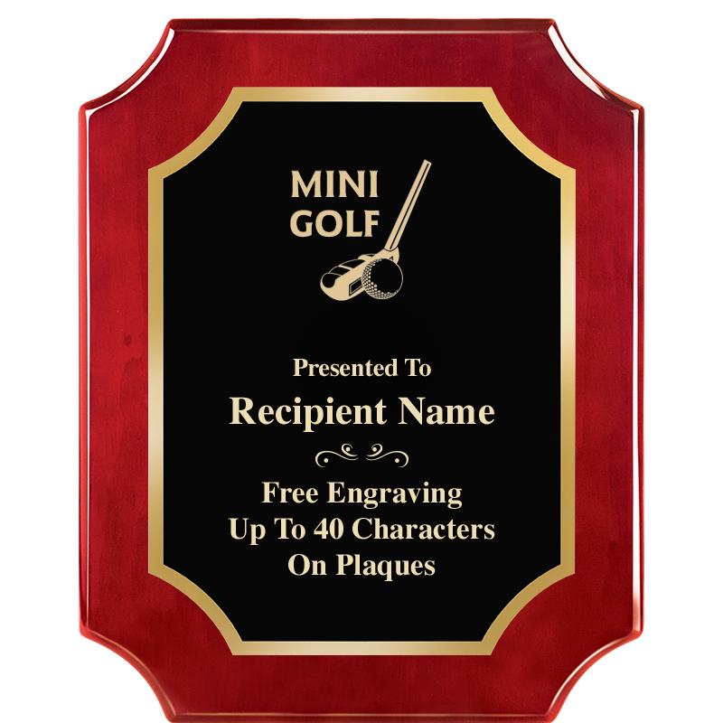 8"X10"SCALLOPED ROSEWOOD PLQ