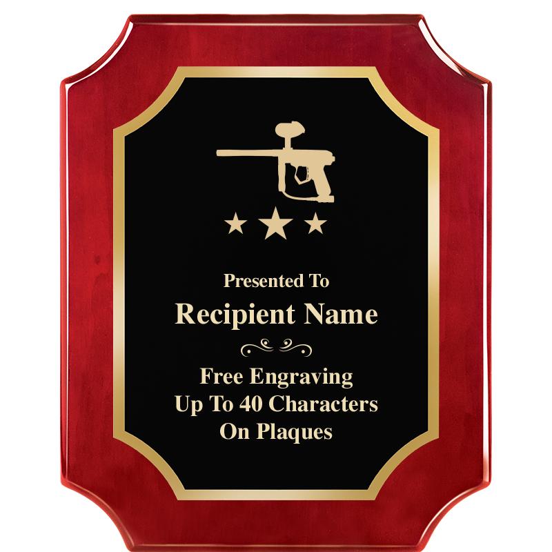 8"X10"SCALLOPED ROSEWOOD PLQ