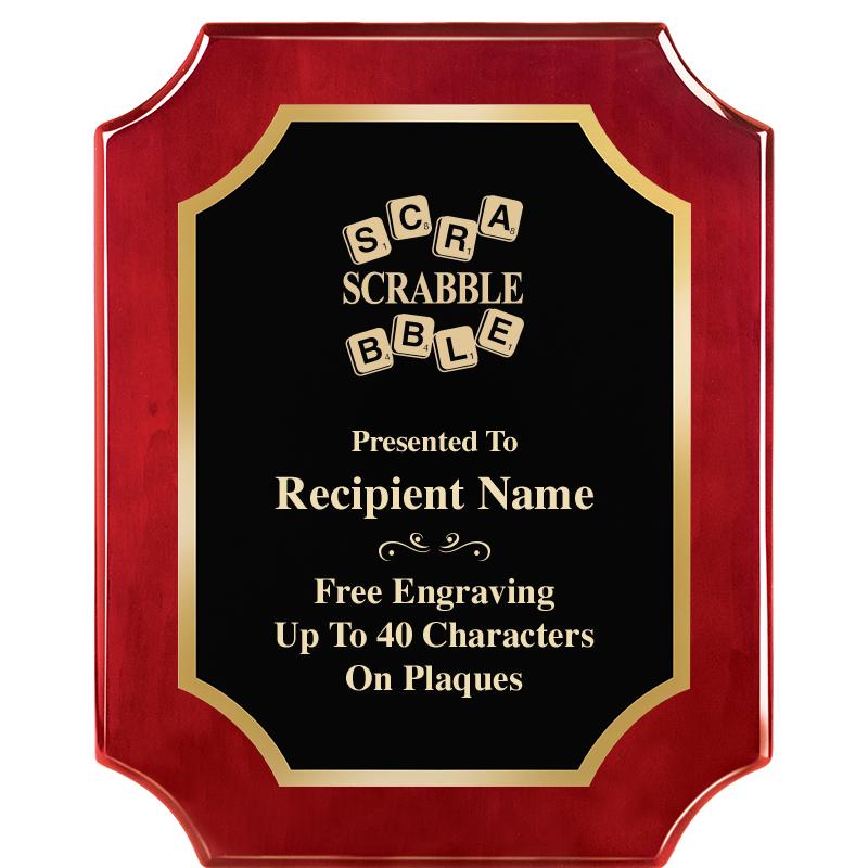 8"X10"SCALLOPED ROSEWOOD PLQ