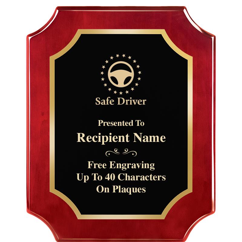 8"X10"SCALLOPED ROSEWOOD PLQ