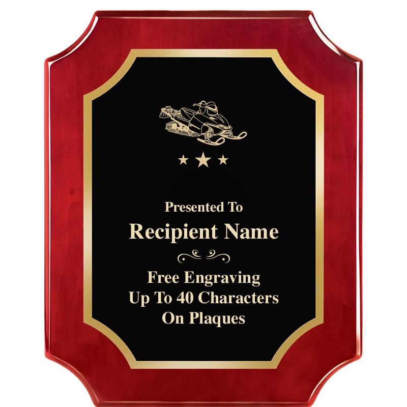 8"X10"SCALLOPED ROSEWOOD PLQ