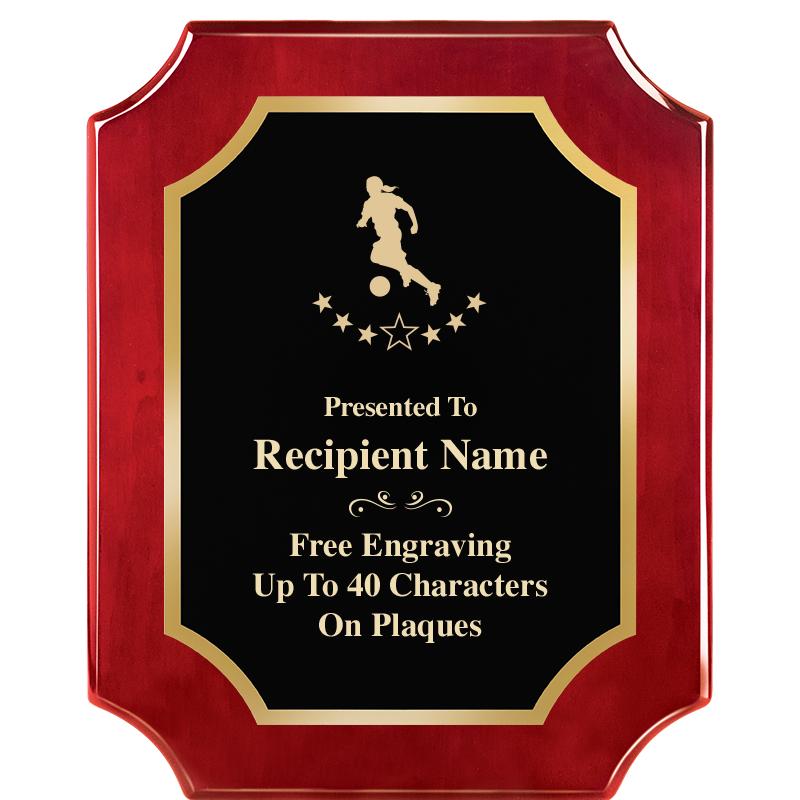 8"X10"SCALLOPED ROSEWOOD PLQ