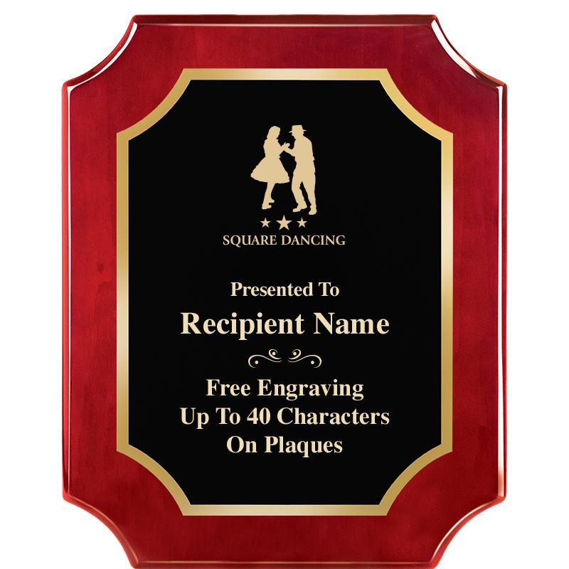 8"X10"SCALLOPED ROSEWOOD PLQ