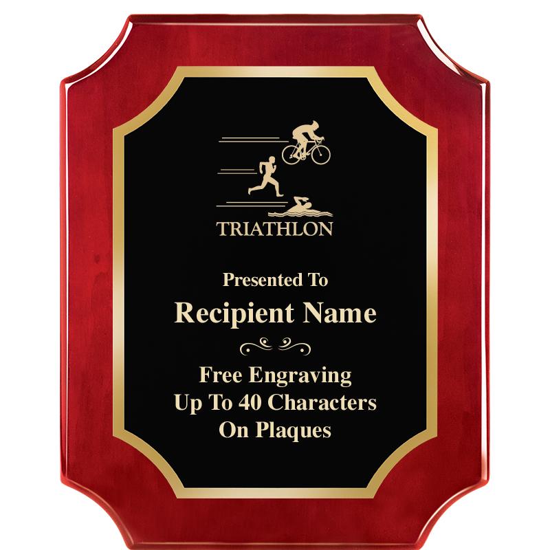 8"X10"SCALLOPED ROSEWOOD PLQ