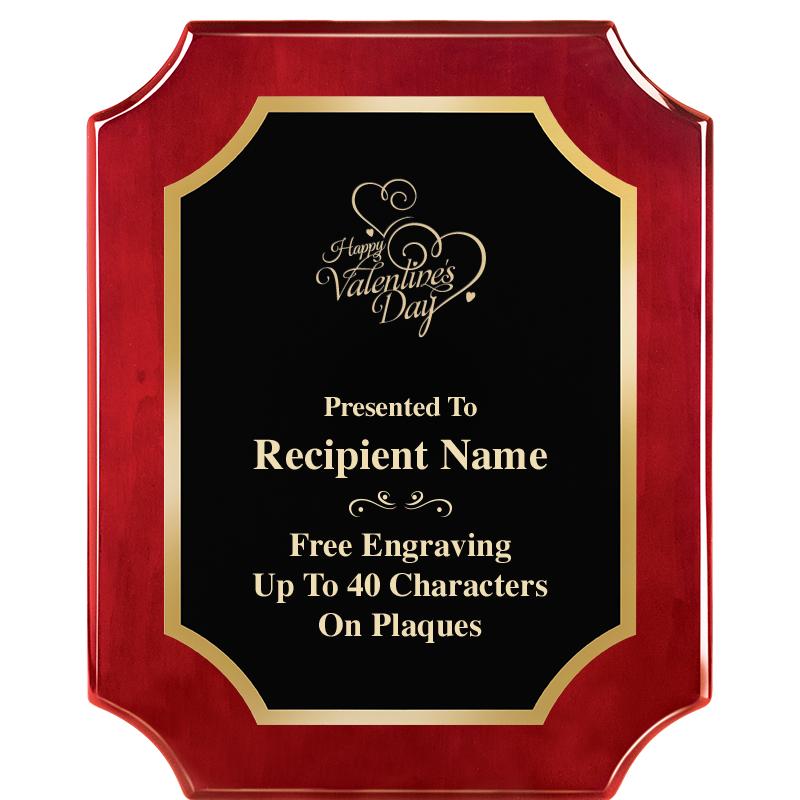 8"X10"SCALLOPED ROSEWOOD PLQ