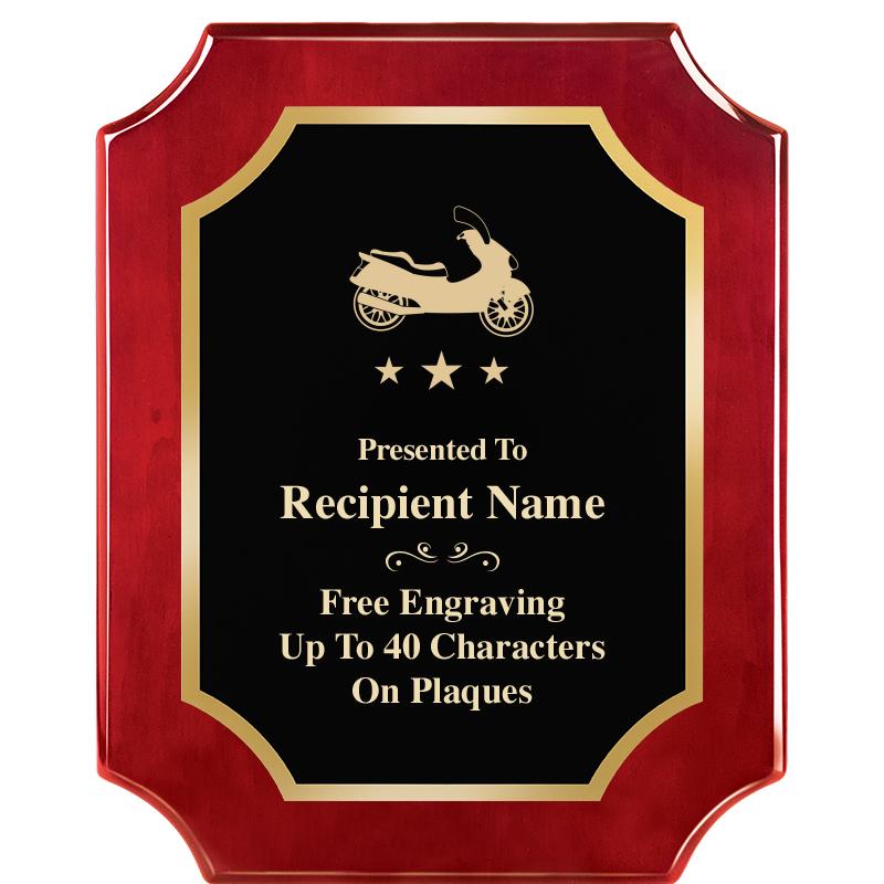 8"X10"SCALLOPED ROSEWOOD PLQ