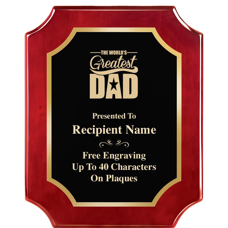 8"X10"SCALLOPED ROSEWOOD PLQ