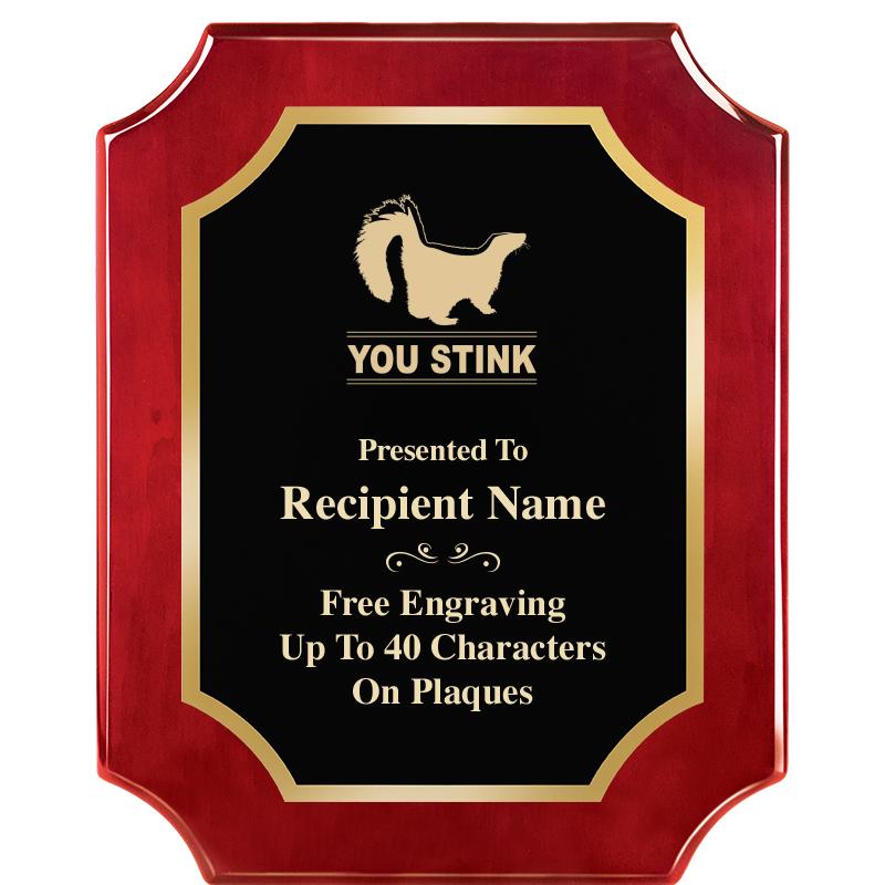 8"X10"SCALLOPED ROSEWOOD PLQ