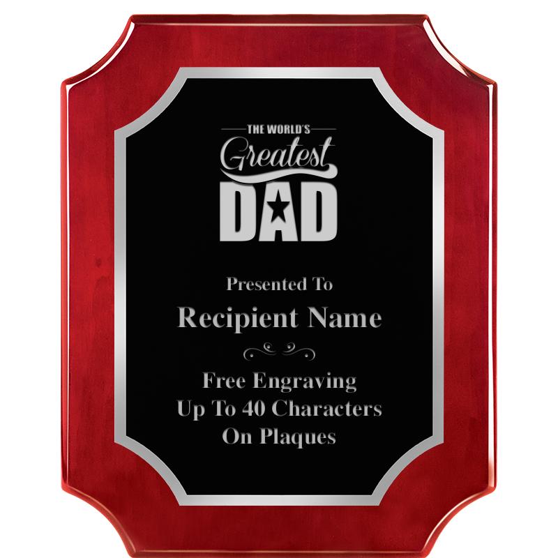 8X10 SCALLOP ROSEWOOD SLV PLQ