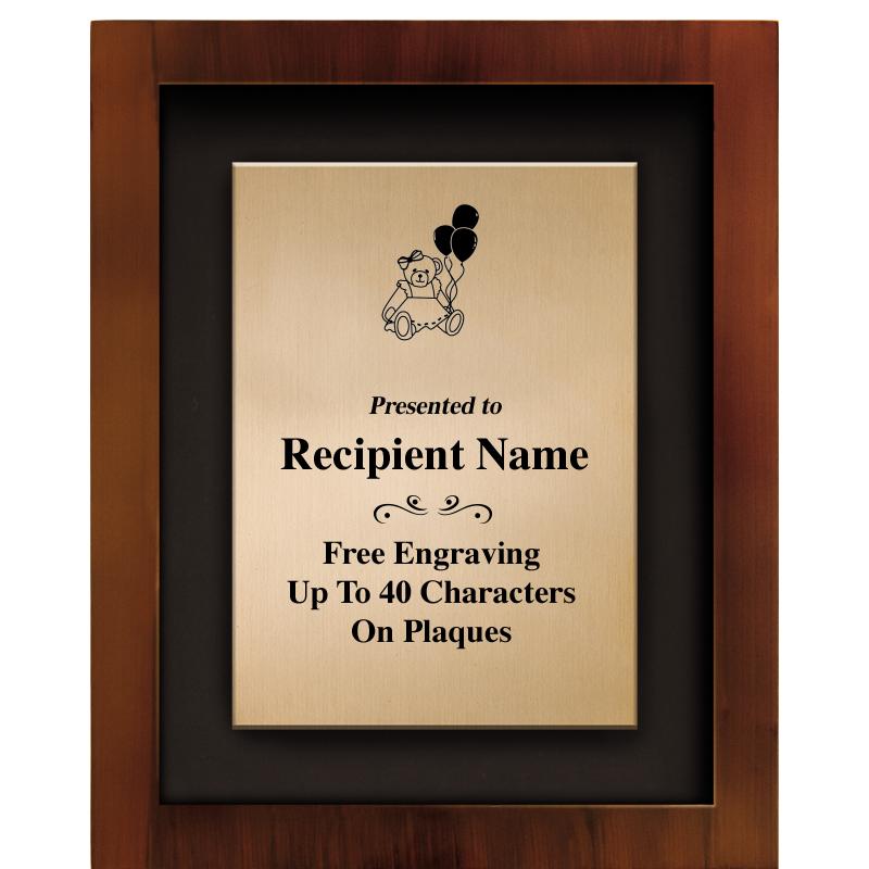 8.5"x10.5"COLOR PRNTD SHDW PLQ