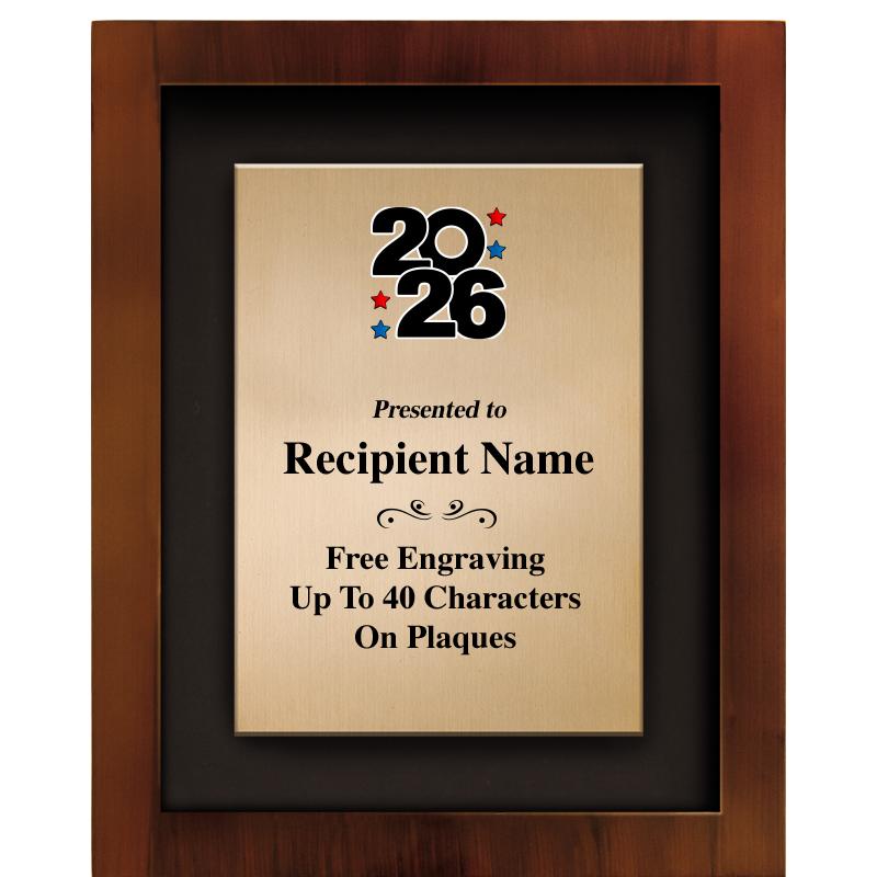 8.5"x10.5"COLOR PRNTD SHDW PLQ