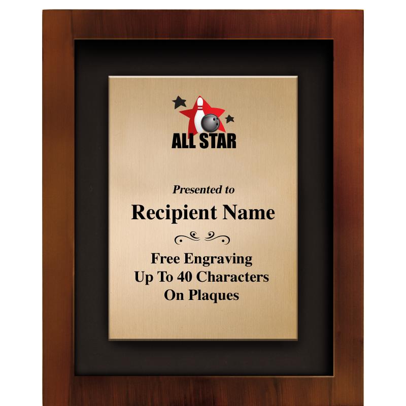 8.5"x10.5"COLOR PRNTD SHDW PLQ