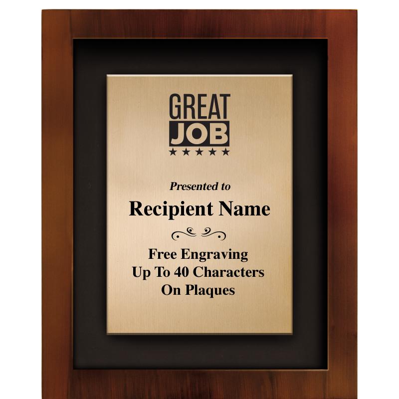 8.5"x10.5"COLOR PRNTD SHDW PLQ