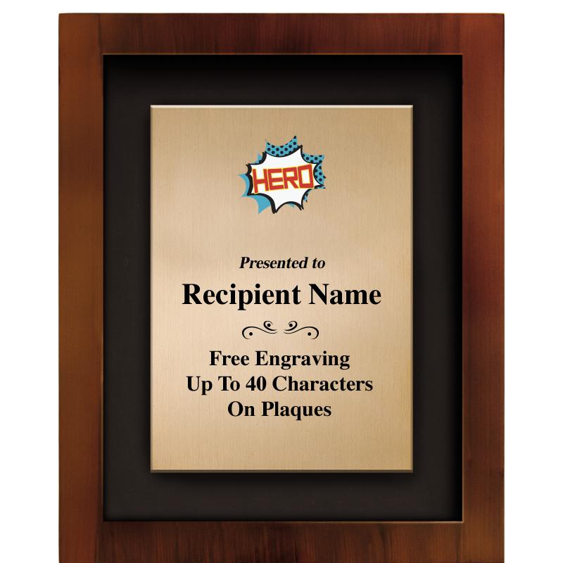 8.5"x10.5"COLOR PRNTD SHDW PLQ