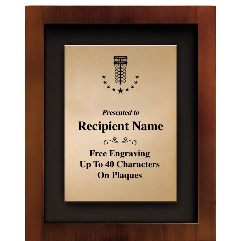 8.5"x10.5"COLOR PRNTD SHDW PLQ