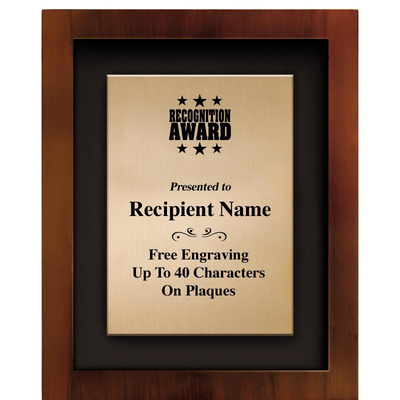 8.5"x10.5"COLOR PRNTD SHDW PLQ