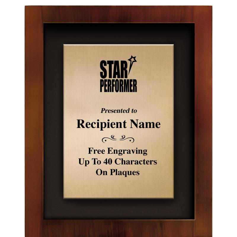 8.5"x10.5"COLOR PRNTD SHDW PLQ