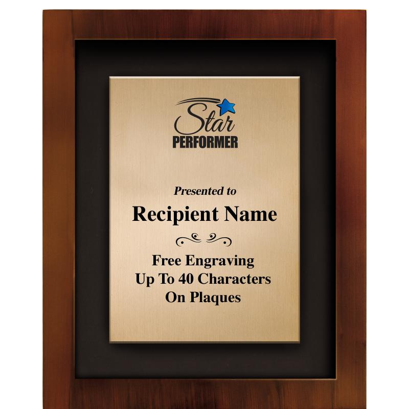 8.5"x10.5"COLOR PRNTD SHDW PLQ