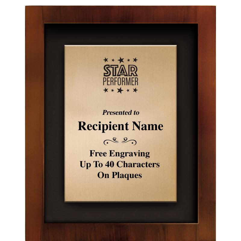 8.5"x10.5"COLOR PRNTD SHDW PLQ