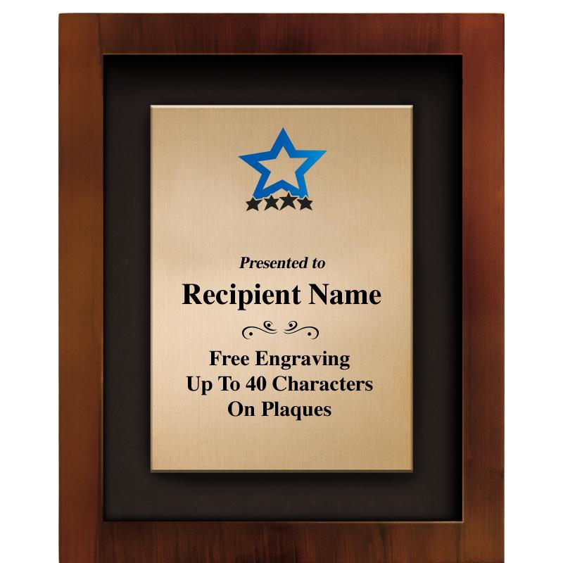 8.5"x10.5"COLOR PRNTD SHDW PLQ