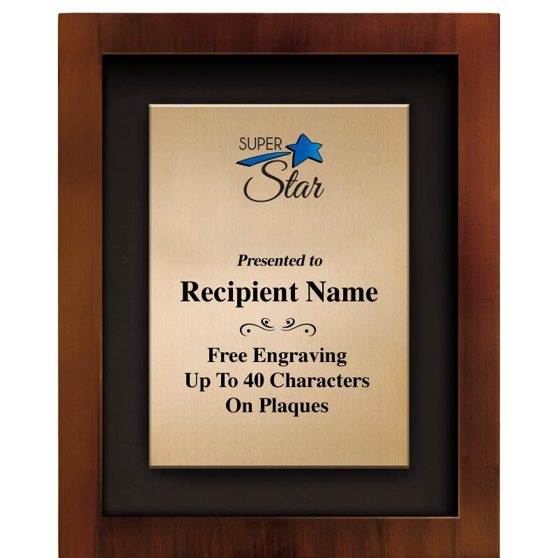 8.5"x10.5"COLOR PRNTD SHDW PLQ