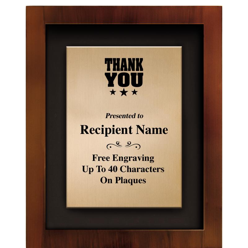 8.5"x10.5"COLOR PRNTD SHDW PLQ