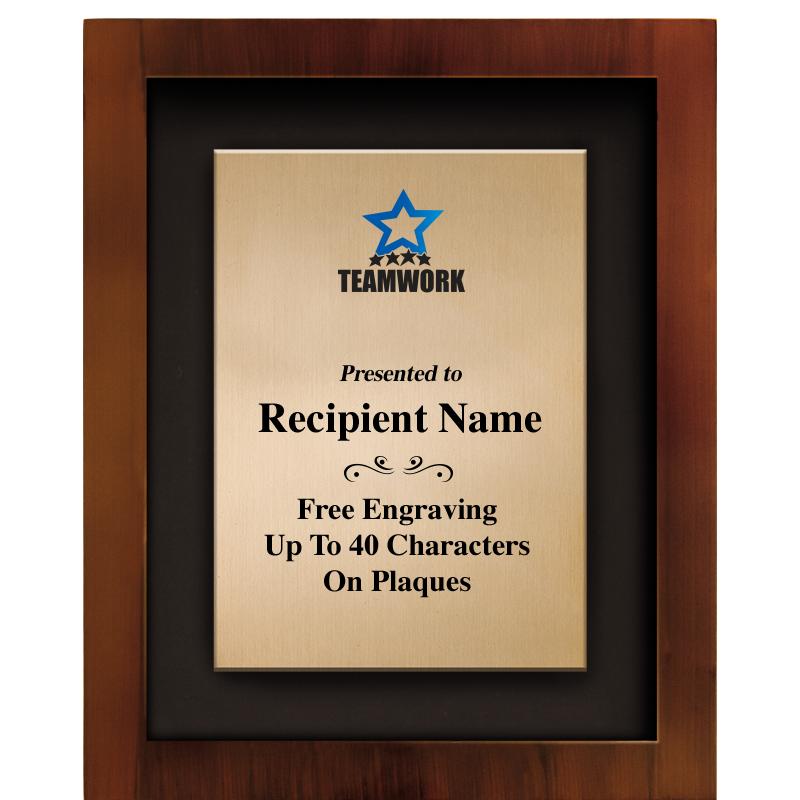 8.5"x10.5"COLOR PRNTD SHDW PLQ