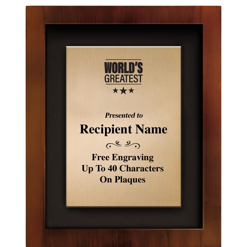 8.5"x10.5"COLOR PRNTD SHDW PLQ